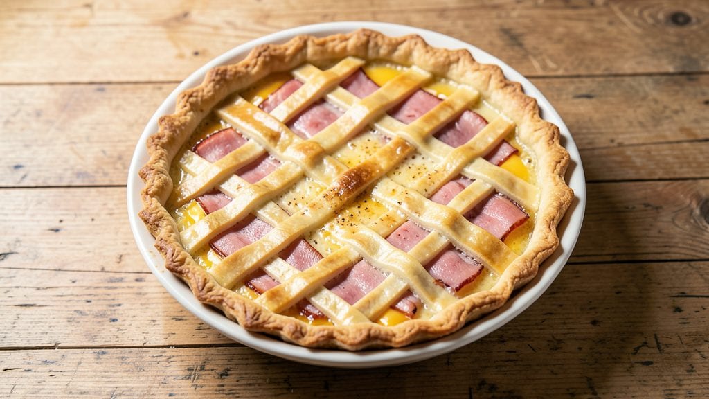 Basic Ham and Cheese Quiche Recipe: Flaky Crust, Golden Egg Custard