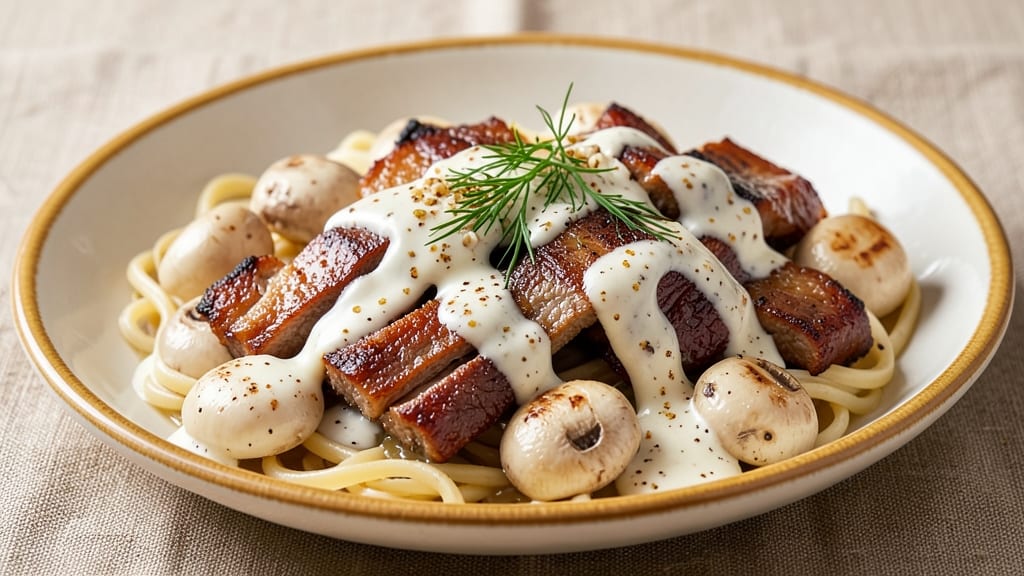Beef Stroganoff Recipe With Philadelphia Cream Cheese: Rich, Velvety Mushroom Sauce in One Pan