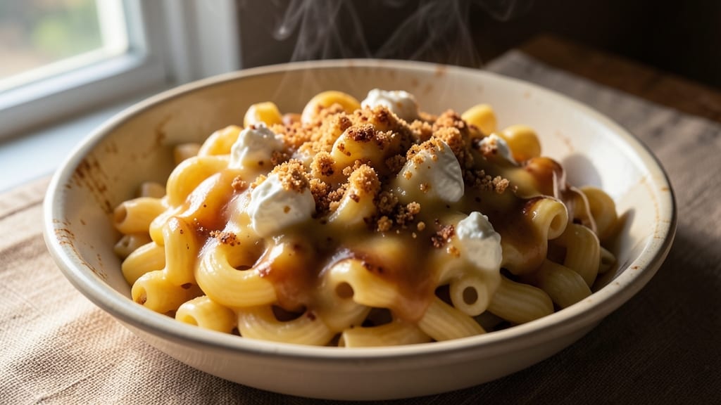Bob Evans Mac and Cheese Copycat Recipe: Crispy Biscuit Crown Over Ultra-Creamy Swirls