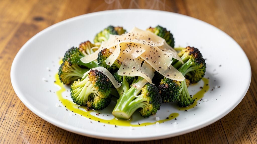 Broccoli with Parmesan Cheese Recipe: Crispy Roasted Florets and Nutty Cheese Crunch