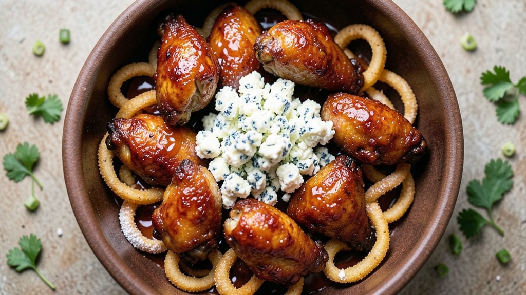 Buffalo Wings and Rings Blue Cheese Copycat Recipe: Crispy Bites With Bold Tang and Creamy Drizzle