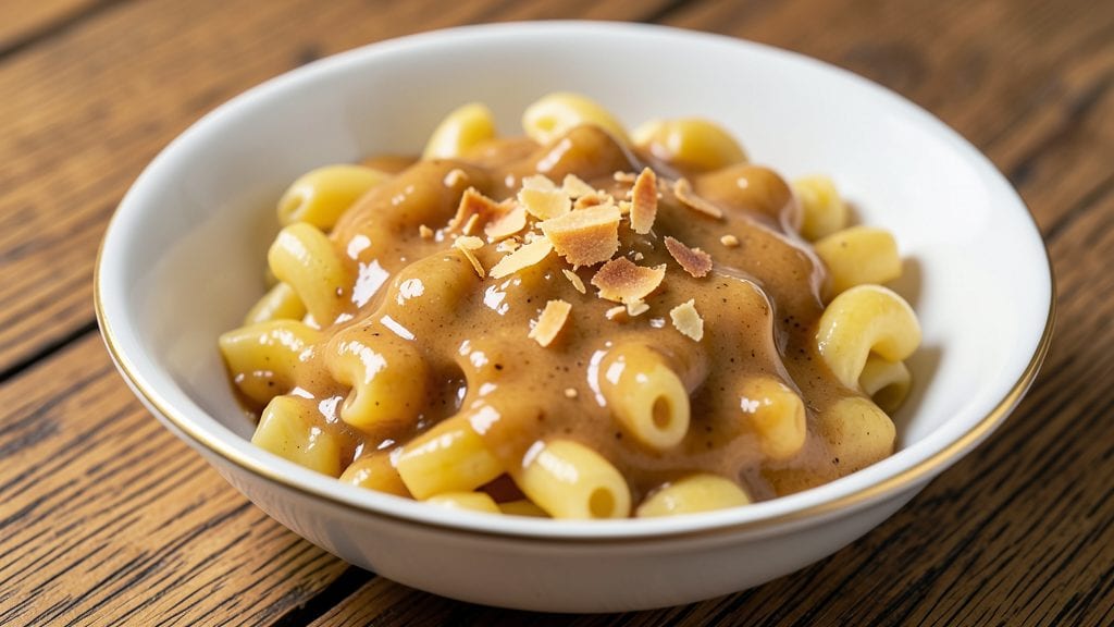 Campbell's Cheddar Cheese Macaroni and Cheese Recipe: Bubbly Broth That Sticks to Every Noodle