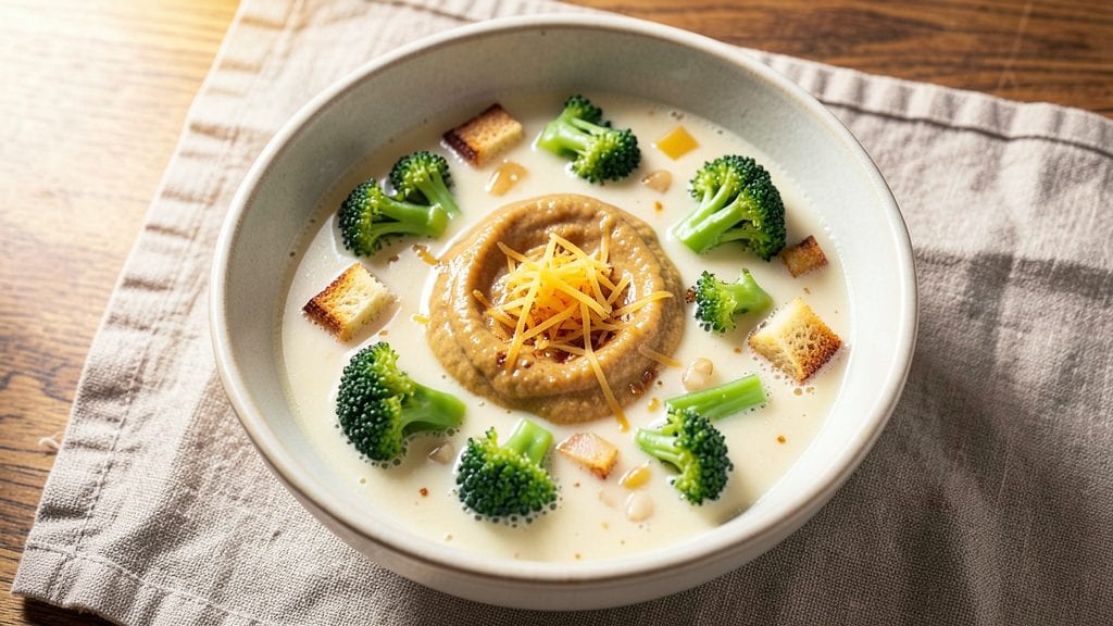 Copycat Panera Bread Broccoli Cheese Soup Recipe: Creamy, Crunchy Top That Stays Crispy