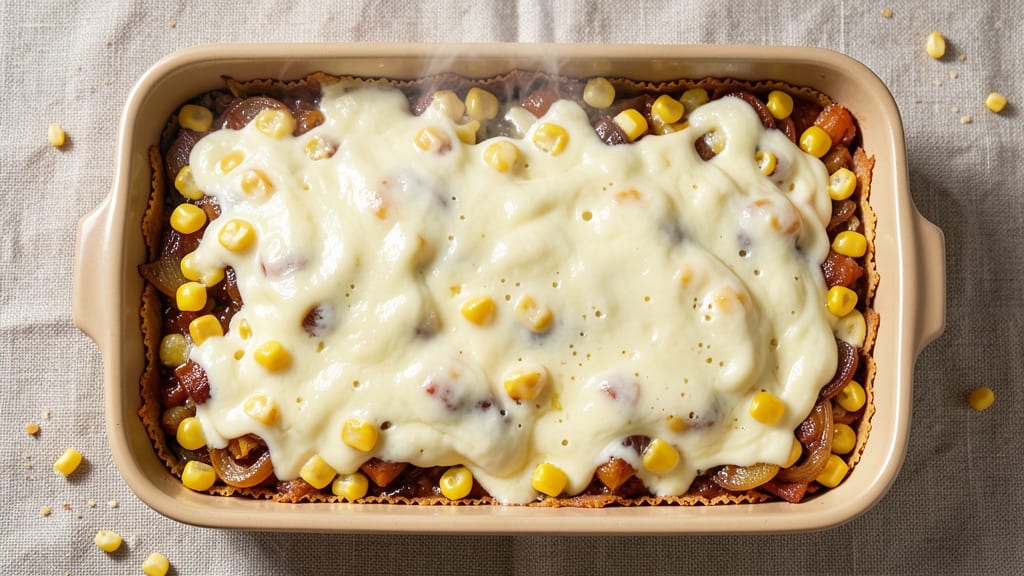 Corn Casserole With Velveeta Cheese Recipe: Crispy Top, Melty Cheese Magic