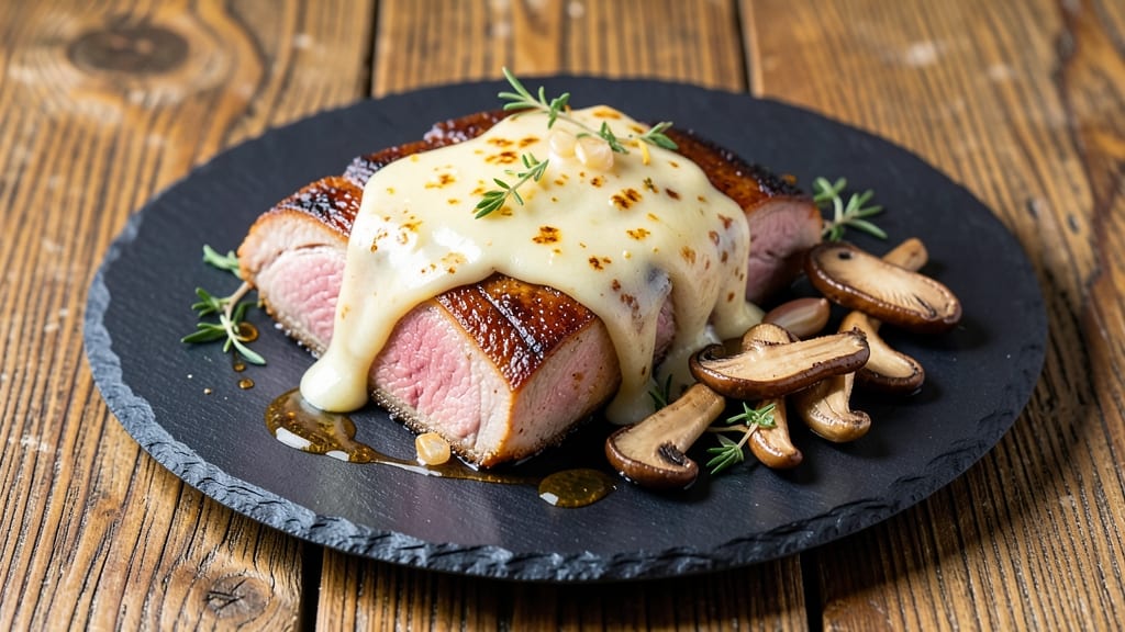 Duck Cheese Stuffed Recipe: Crispy Breadcrumb Crown Over Rich Mushroom Filling