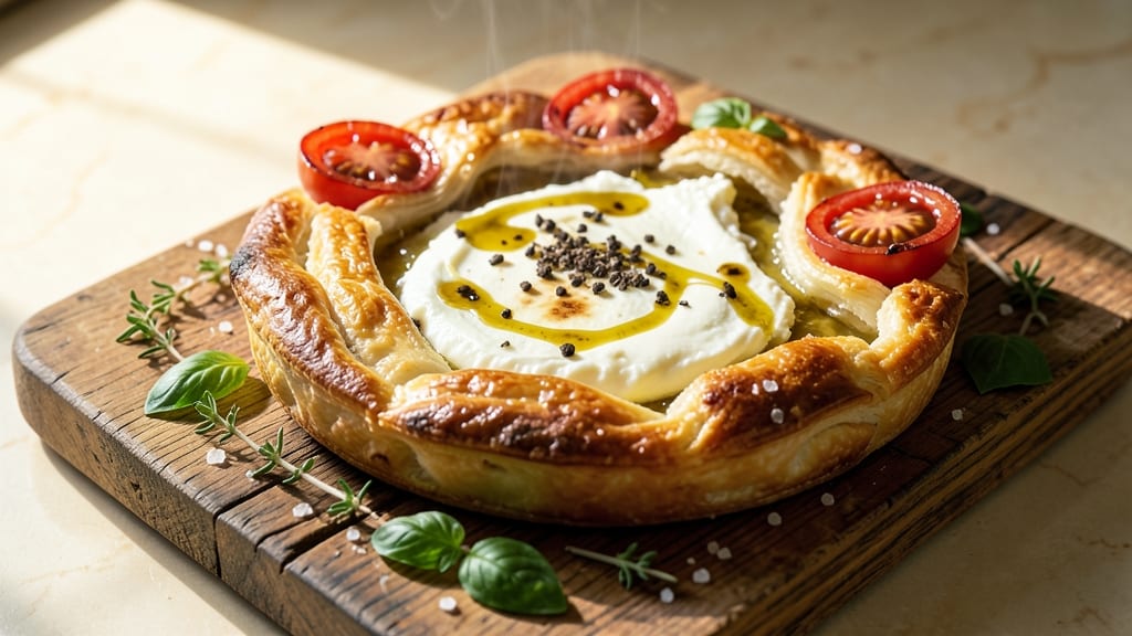 Goats Cheese and Tomato Tarts Recipe: Crispy Pastry Hugging Herbed Creaminess