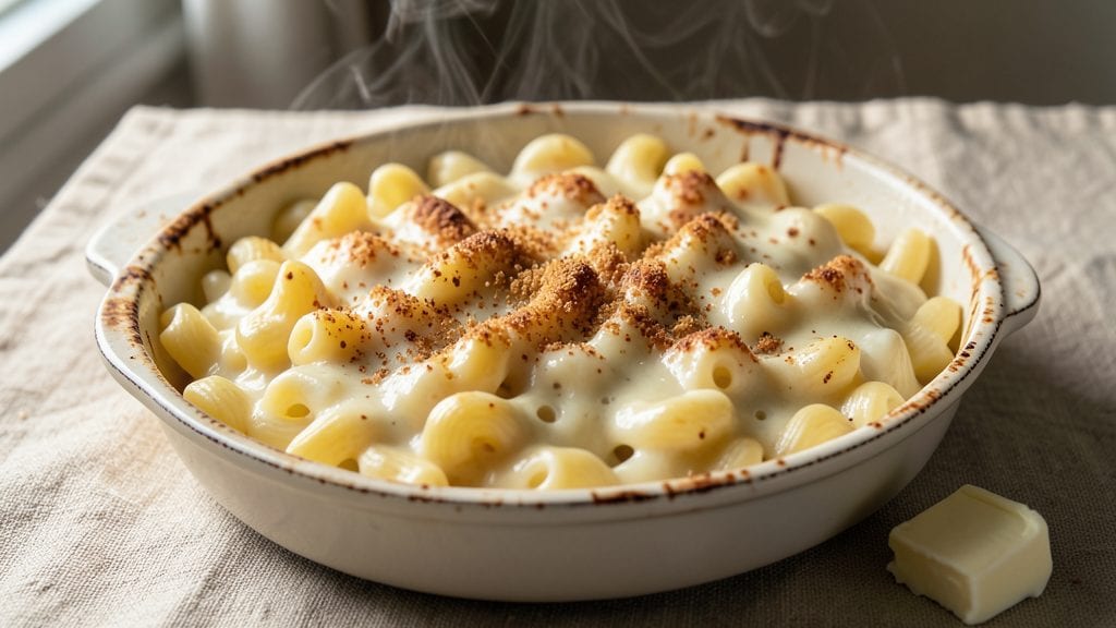 Grandma's Macaroni and Cheese Recipe: Crispy Breadcrumb Crown Over Ultra-Smooth Swirls