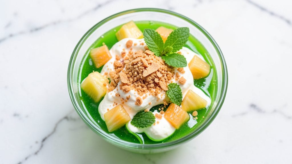 Green Jello Salad With Cream Cheese And Pineapple Recipe: Nostalgic 70s Party Bites in 10 Minutes