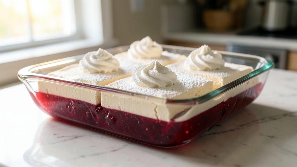 Jello Cream Cheese Squares Recipe: No-Bake Cheesecake Twist With Crunchy Top