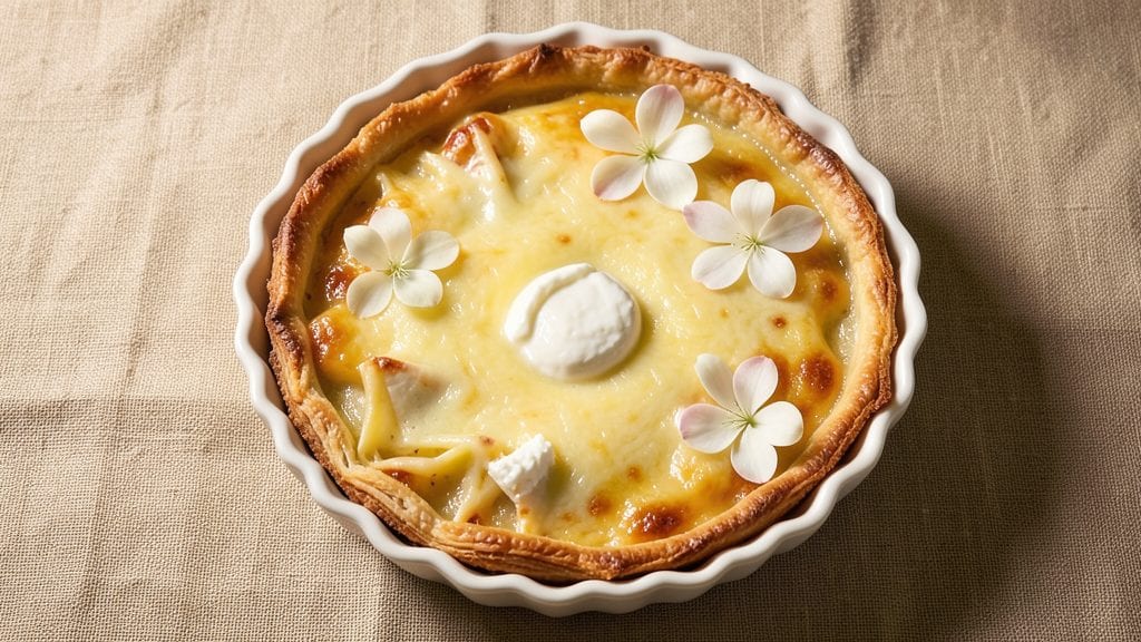 Magnolia Three Cheese Quiche Recipe: Flaky Crust With Triple Melty Layers