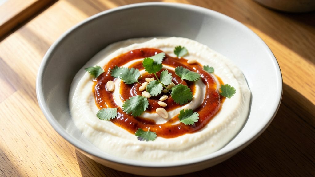 Narsai's Chutney Cheese Pate Recipe: Spiced Herb Swirls With Crunchy Top Magic