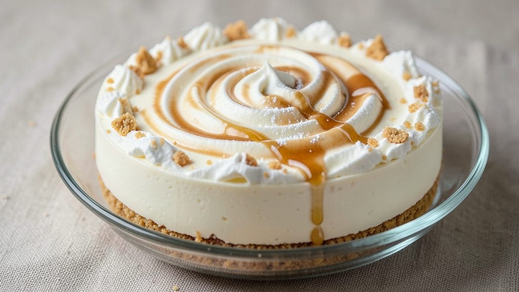 Original Philadelphia Cream Cheese No-Bake Cheesecake Recipe: Crispy Graham Cracker Crown Over Ultra-Smooth Swirls