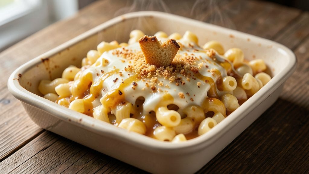 Panera Bread Macaroni and Cheese Copycat Recipe: Crispy Breadcrumbs Over Ultra-Creamy Swirls