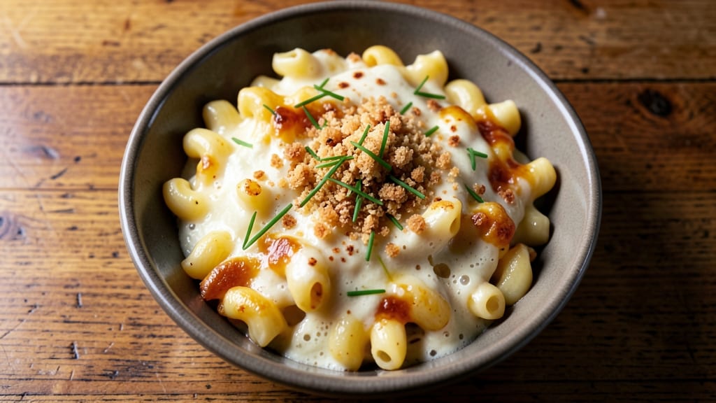 Panera Macaroni and Cheese Copycat Recipe: Buttery Breadcrumb Crown Over Vanilla-Swirl Cheese