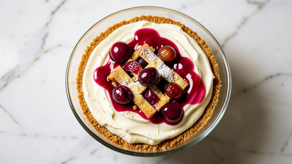 Philadelphia Cream Cheese Cherry Cheesecake Recipe: Juicy Fruit Swirls Over Crispy Crust