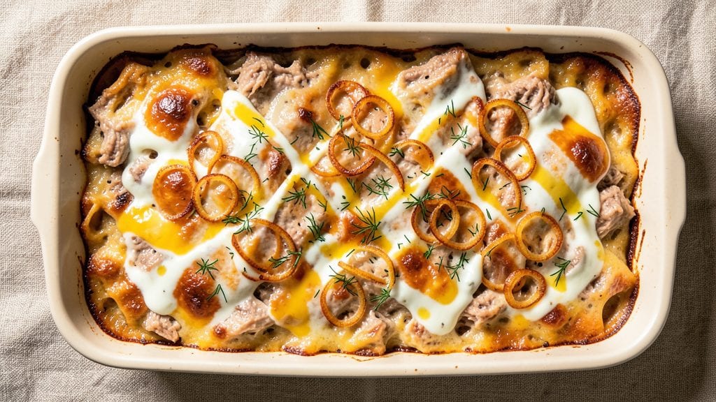 Tuna Cheese Casserole Recipe: Crispy Top, Melty Cheese Comfort